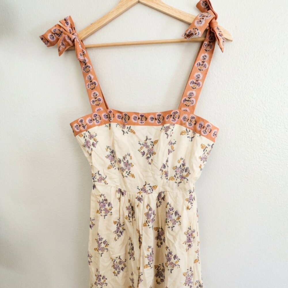 NWT Bloomingdales Santa Barbara Dress Patrons of Peace Dress Floral Boho Midi SM - Picture 9 of 16